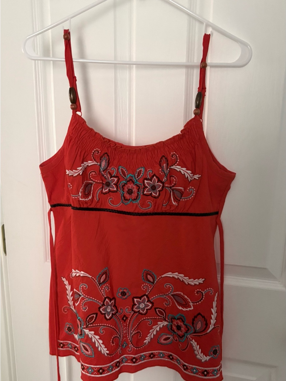 HeartSoul Embroidered Spaghetti Strap Tank Top